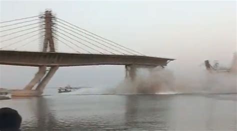 bihar bridge collapse video latest